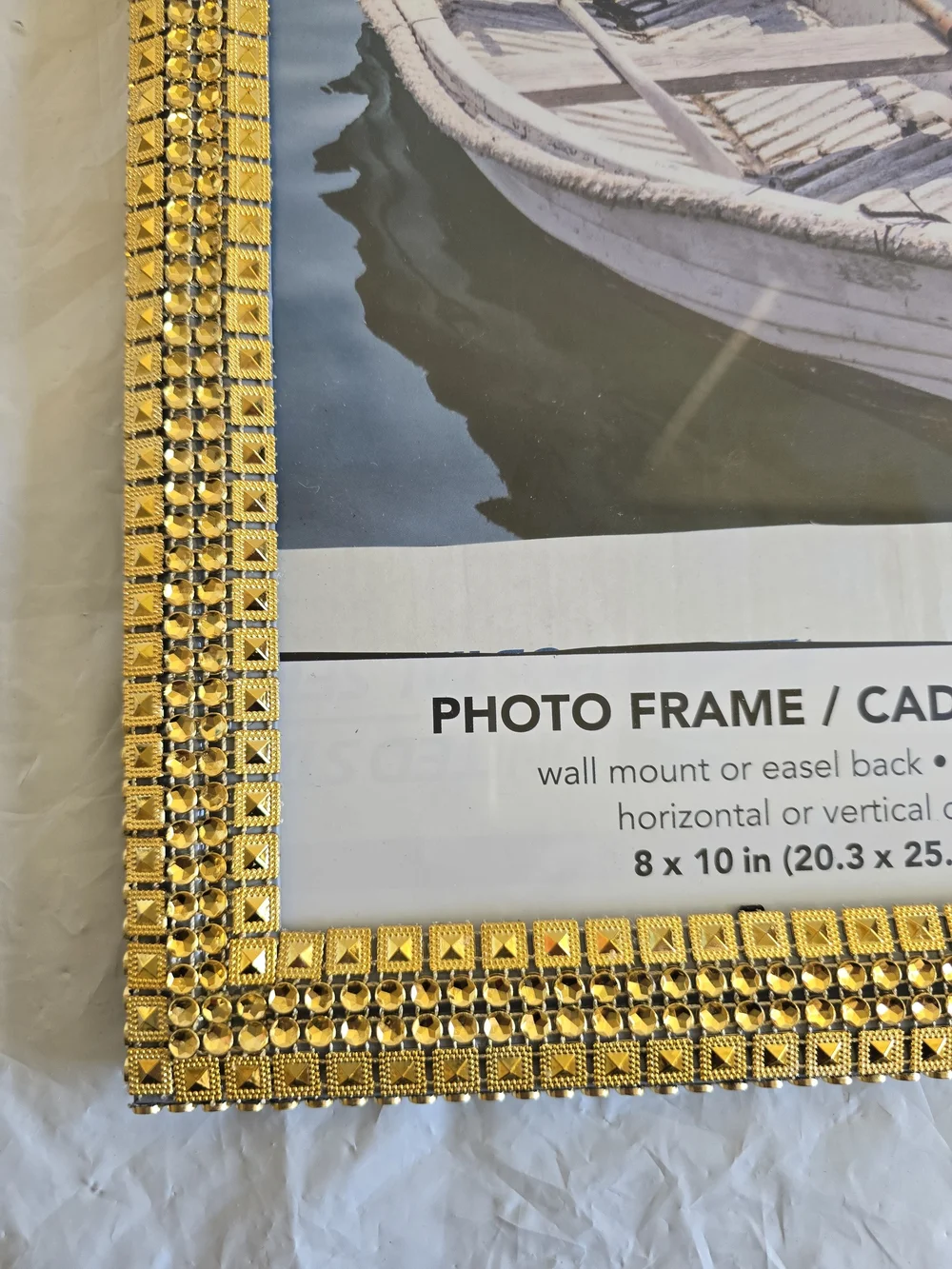 Gold Decorative 8x10 Photo Frame - Elegant Home Accent New Handmade